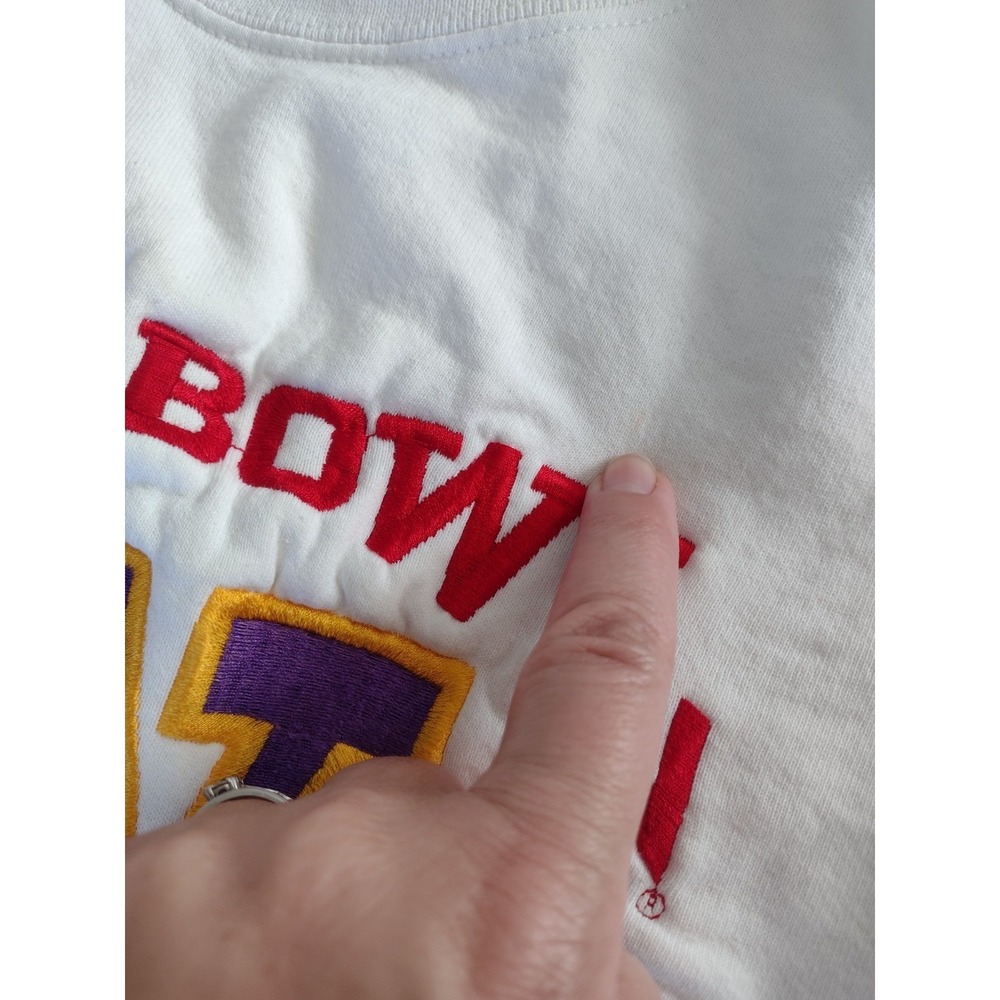 Vtg 92 Rose Bowl Washington Huskies Crewneck Sweatshirt UOW Sz M Embroidered 90s - Picture 9 of 10